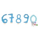 Steker cijfer blauw 6-9 & 0